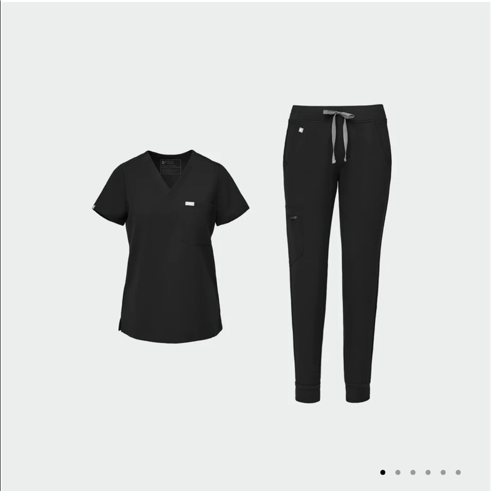 Figs scrubs set (black)